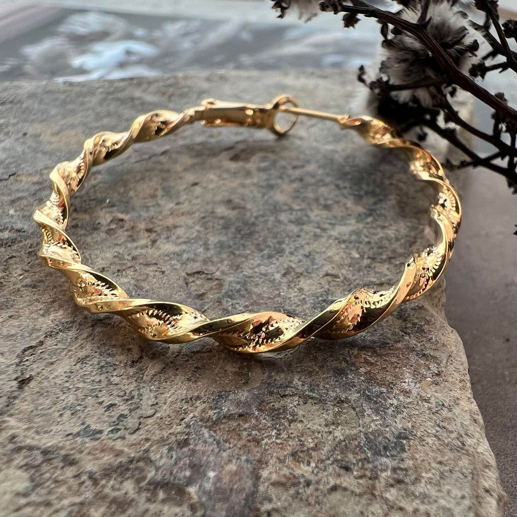 Örhängen Jenna Hoops 18K förgyllda