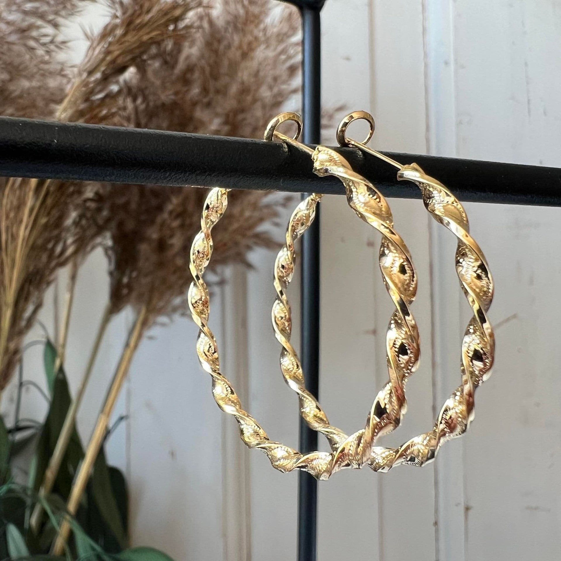Örhängen Jenna Hoops 18K förgyllda