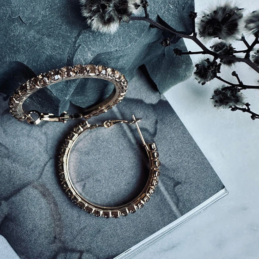 Örhängen Smilla Hoops - Champagne