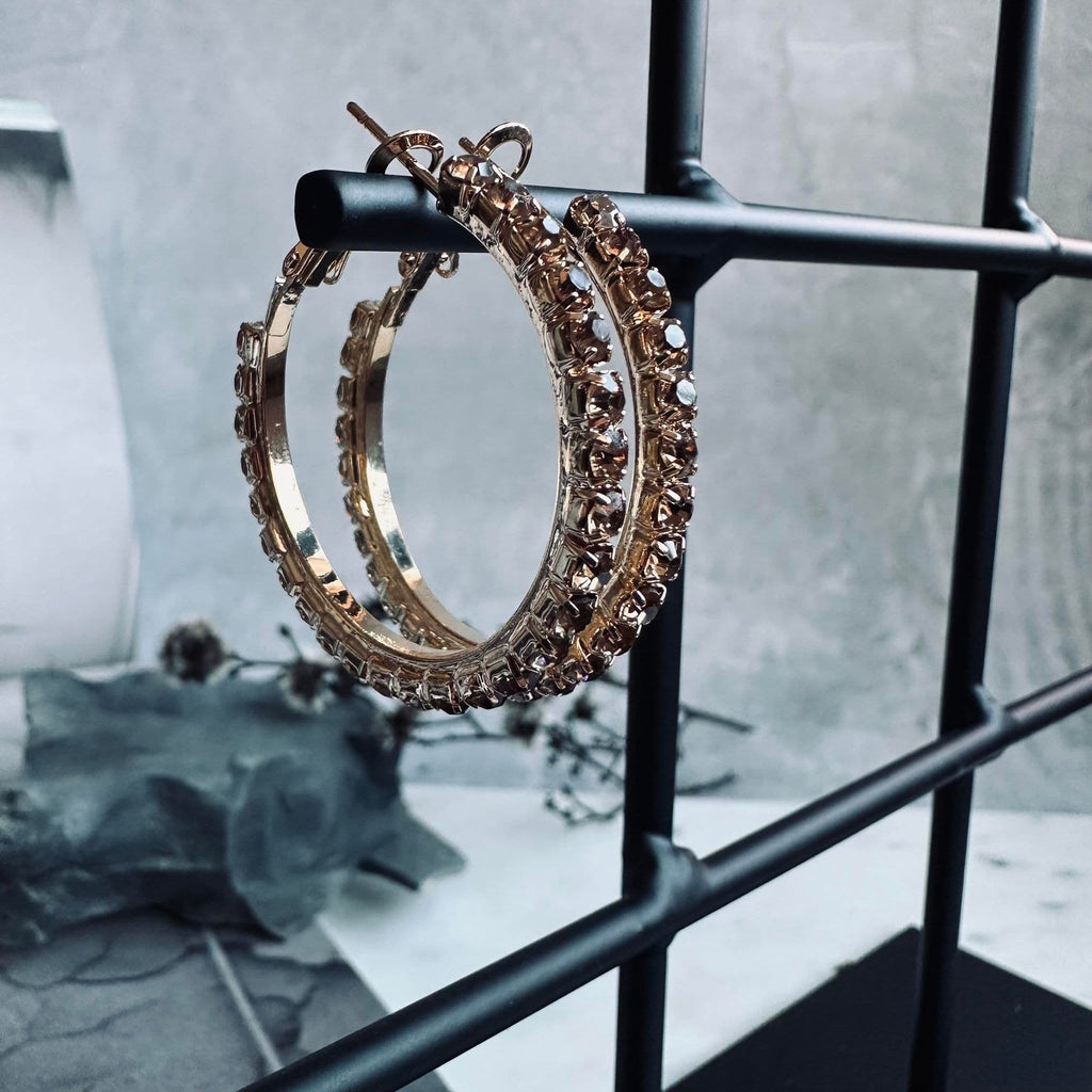 Örhängen Smilla Hoops - Champagne