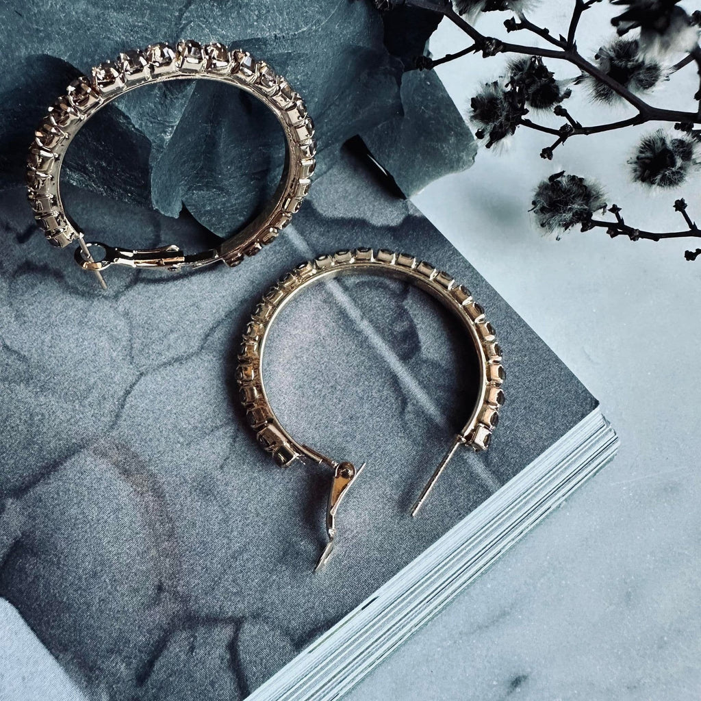 Örhängen Smilla Hoops - Champagne