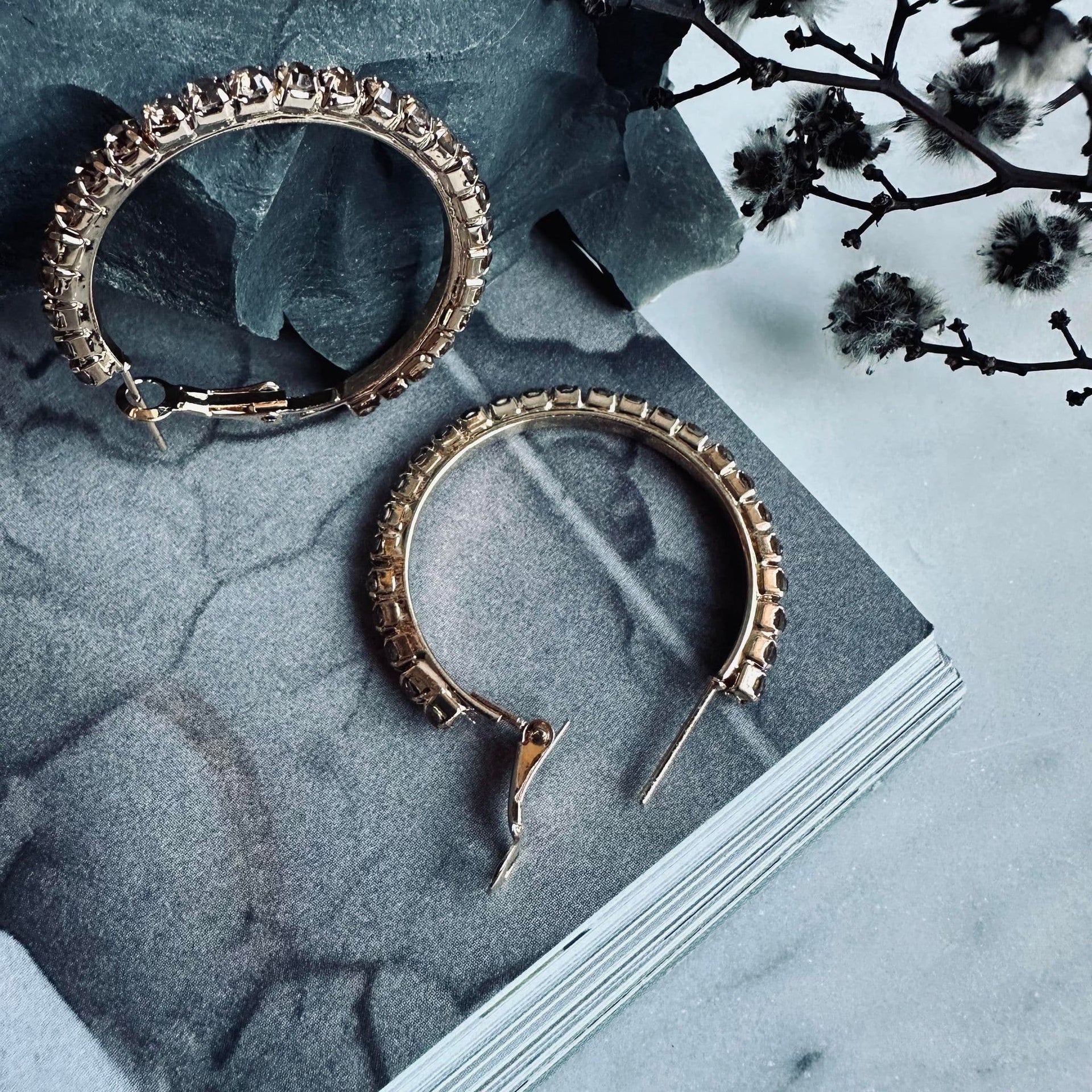 Örhängen Smilla Hoops - Champagne